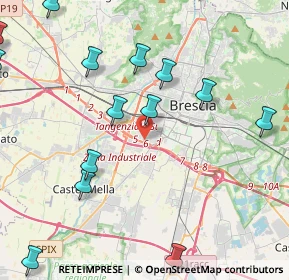 Mappa 25125 Brescia BS, Italia (5.96294)