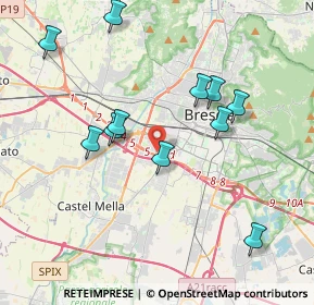 Mappa 25125 Brescia BS, Italia (3.86273)