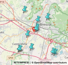 Mappa 25125 Brescia BS, Italia (3.98727)