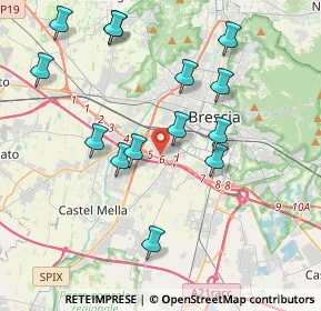 Mappa 25125 Brescia BS, Italia (4.06357)