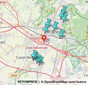 Mappa 25125 Brescia BS, Italia (3.69364)