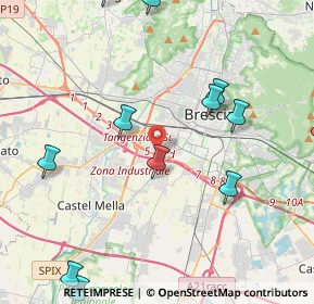 Mappa 25125 Brescia BS, Italia (5.74286)