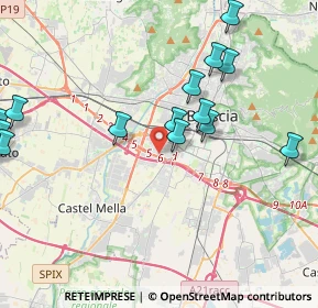 Mappa 25125 Brescia BS, Italia (5.675)