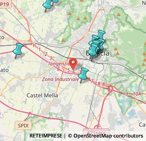 Mappa 25125 Brescia BS, Italia (3.62583)
