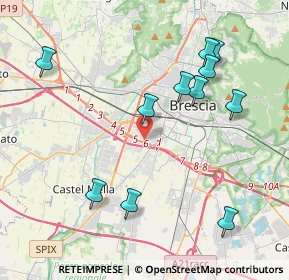 Mappa 25125 Brescia BS, Italia (4.34545)