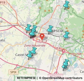 Mappa 25125 Brescia BS, Italia (3.81167)