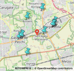 Mappa SP11, 20051 Cassina de' Pecchi MI, Italia (1.88727)