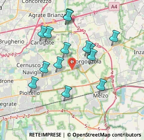 Mappa SP11, 20051 Cassina de' Pecchi MI, Italia (3.47071)