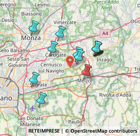 Mappa SP11, 20051 Cassina de' Pecchi MI, Italia (6.17846)