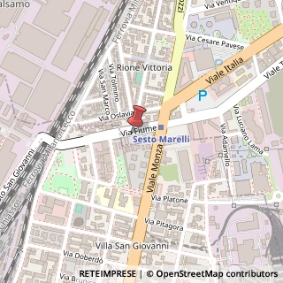 Mappa Via Fiume, 33/35, 20099 Sesto San Giovanni, Milano (Lombardia)