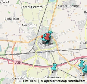 Mappa Viale del Partigiano, 24047 Treviglio BG, Italia (1.33429)