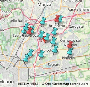 Mappa Via Merano, 20093 Cologno Monzese MI, Italia (3.05647)