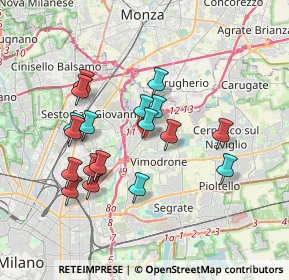 Mappa Via Merano, 20093 Cologno Monzese MI, Italia (3.29)