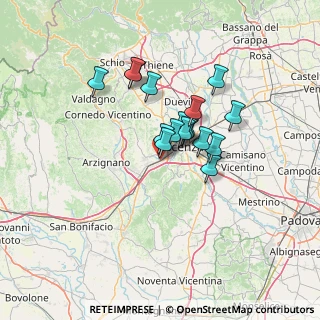 Mappa Via A. Doria, 36051 Creazzo VI, Italia (9.51941)