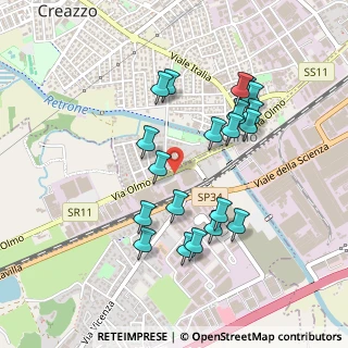 Mappa Via A. Doria, 36051 Creazzo VI, Italia (0.4455)