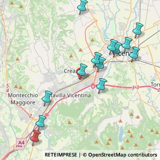 Mappa Via A. Doria, 36051 Creazzo VI, Italia (4.71692)