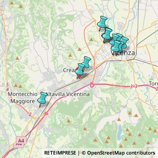 Mappa Via A. Doria, 36051 Creazzo VI, Italia (4.1975)