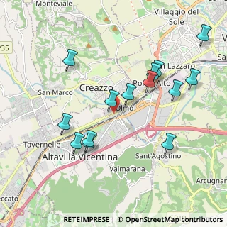 Mappa Via A. Doria, 36051 Creazzo VI, Italia (2.00071)