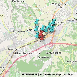 Mappa Via A. Doria, 36051 Creazzo VI, Italia (1.08417)