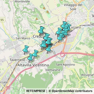 Mappa Via A. Doria, 36051 Creazzo VI, Italia (1.253)