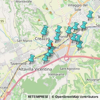 Mappa Via A. Doria, 36051 Creazzo VI, Italia (1.75688)