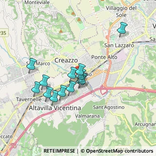 Mappa Via A. Doria, 36051 Creazzo VI, Italia (1.51769)