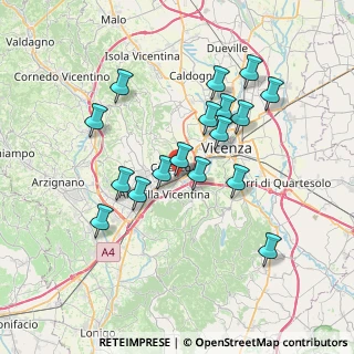 Mappa Via A. Doria, 36051 Creazzo VI, Italia (6.70294)