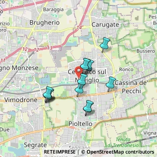Mappa Via Michelangelo Buonarroti, 20069 Cernusco sul Naviglio MI, Italia (1.50231)