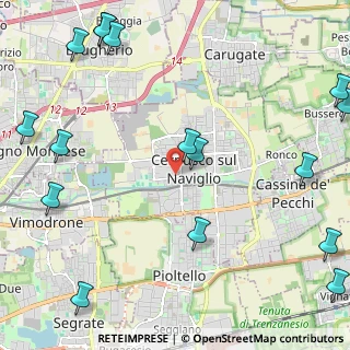 Mappa Via Michelangelo Buonarroti, 20069 Cernusco sul Naviglio MI, Italia (3.25688)
