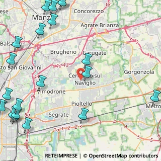Mappa Via Michelangelo Buonarroti, 20069 Cernusco sul Naviglio MI, Italia (6.885)