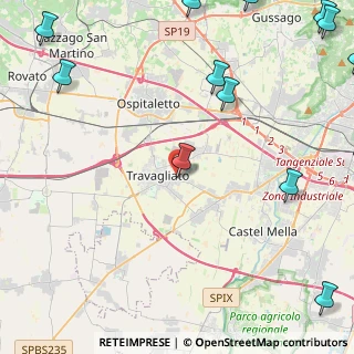 Mappa Via del Gelso, 25039 Travagliato BS, Italia (7.20308)