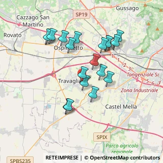 Mappa Via del Gelso, 25039 Travagliato BS, Italia (3.46421)