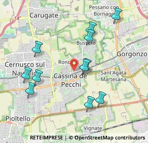 Mappa Via Antonio Gramsci, 20051 Cassina de' Pecchi MI, Italia (2.00727)