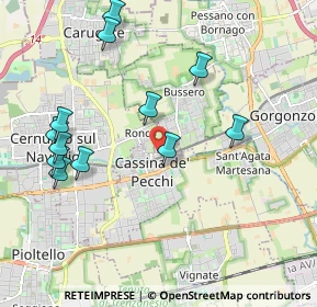 Mappa Via Antonio Gramsci, 20051 Cassina de' Pecchi MI, Italia (2.15833)