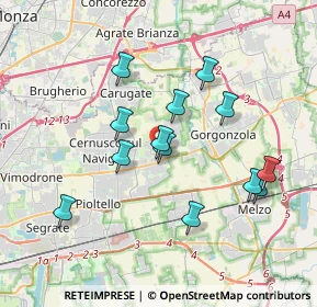 Mappa Via Antonio Gramsci, 20051 Cassina de' Pecchi MI, Italia (3.38)