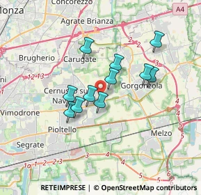 Mappa Via Antonio Gramsci, 20051 Cassina de' Pecchi MI, Italia (2.67364)