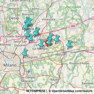 Mappa Via Antonio Gramsci, 20051 Cassina de' Pecchi MI, Italia (6.58143)