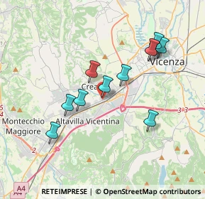 Mappa Via Cristoforo Colombo, 36051 Creazzo VI, Italia (3.38273)