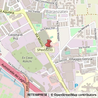Mappa Via Milano, 255, 20021 Baranzate, Milano (Lombardia)