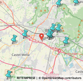 Mappa Via 25125, 25125 Brescia BS, Italia (4.37364)