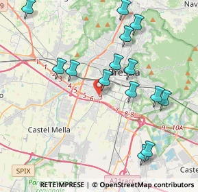 Mappa Via 25125, 25125 Brescia BS, Italia (4.23857)