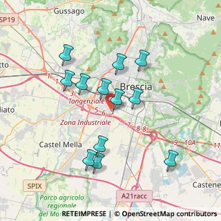 Mappa Via 25125, 25125 Brescia BS, Italia (3.465)