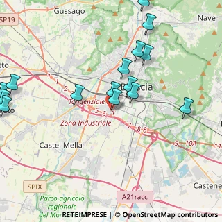Mappa Via 25125, 25125 Brescia BS, Italia (5.7375)