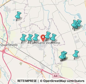 Mappa Via Luigi Silvestri, 36043 Camisano Vicentino VI, Italia (4.26154)