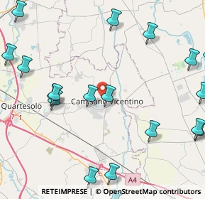 Mappa Via Luigi Silvestri, 36043 Camisano Vicentino VI, Italia (6.028)