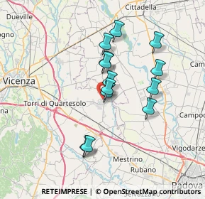 Mappa Via Luigi Silvestri, 36043 Camisano Vicentino VI, Italia (5.88615)