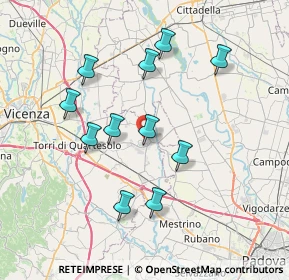 Mappa Via Luigi Silvestri, 36043 Camisano Vicentino VI, Italia (6.95727)