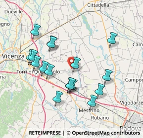 Mappa Via Luigi Silvestri, 36043 Camisano Vicentino VI, Italia (7.26294)