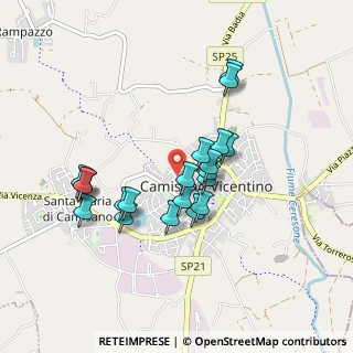 Mappa Via Luigi Silvestri, 36043 Camisano Vicentino VI, Italia (0.7625)