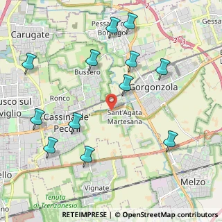 Mappa Localita' Villa Magri, 20060 Cassina de' Pecchi MI, Italia (2.3875)